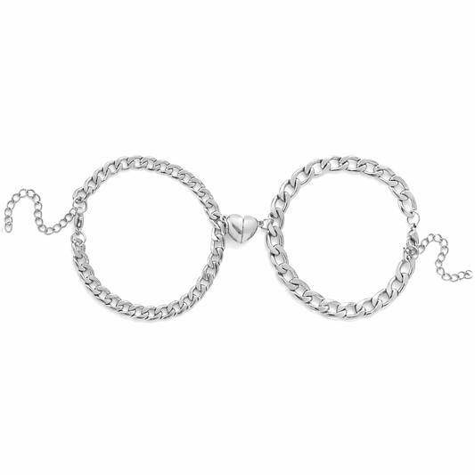 Magnetic Heart Couple Bracelets (2-Piece Set)